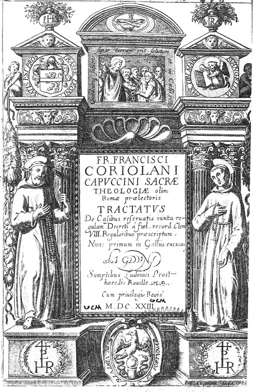 Longo, Francesco, a Coriolano, Tractatus de Casibus resevatis, tp
