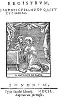 Pergula, Franciscus, Martius de D. Antoniiae Padua-last page