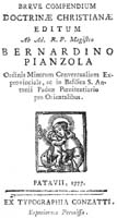 Pianzola, Bernardino, Breve compendium, tp