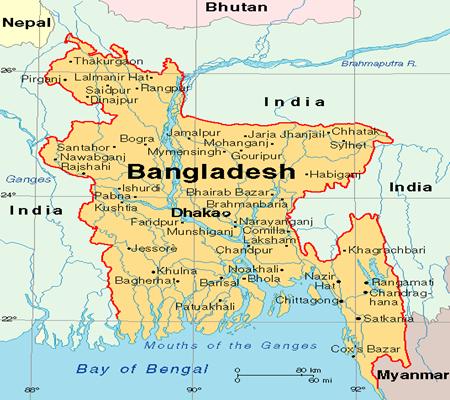 Map of Bangladesh